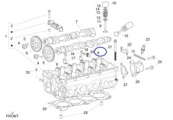 Camshaft outlet