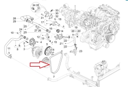 V-belt alternator
