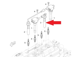Spark plug connector 3 cylinders