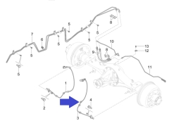 ABS sensor for rear left