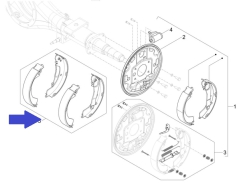 Brake Shoe Set Rear