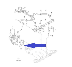 Throttle valve gasket