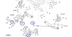 Rubber buffer tension strut / wishbone