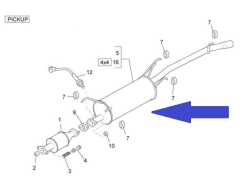 Rear exhaust  - Truck