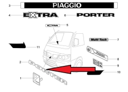 Emblem Piaggio lettering