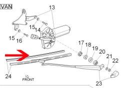 Rear wiper blade Van