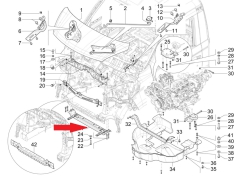 Radiator support plate below