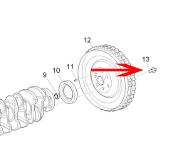 Screw flywheel