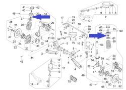Bushing/plain bearing of spring
