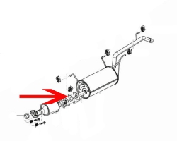 Gasket for exhaust pipe