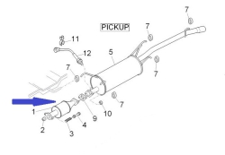 Catalytic converter for CNG models