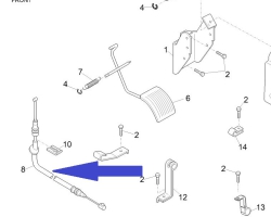 Throttle cable