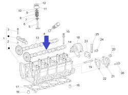 Camshaft outlet