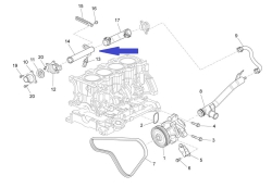 Water pipe with gasket
