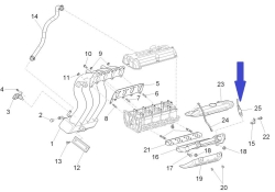 Lambda sensor in the exhaust manifold