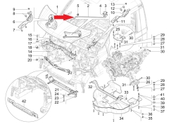 Bonnet support rod