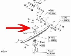 Rubber buffer for rear axle for Tipper and Pickup