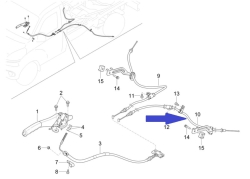 Handbrake cable right side