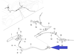 Handbrake cable front for 3250