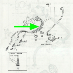 Ignition cable set