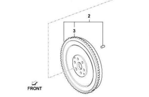 Flywheel compl.