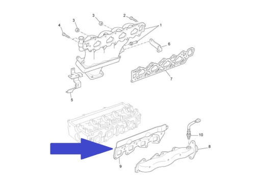 Exhaust manifold gasket