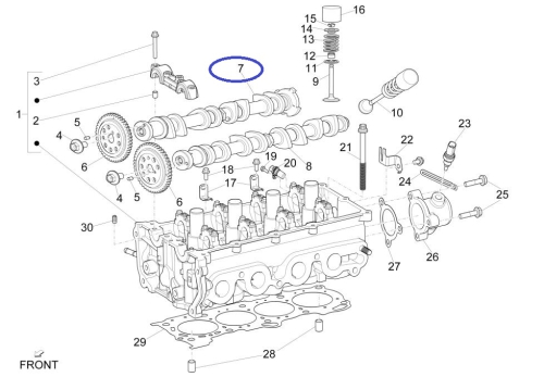Camshaft inlet