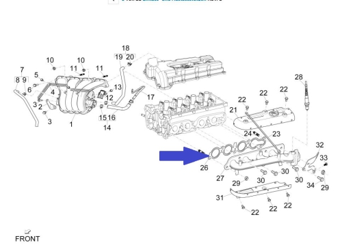 Exhaust manifold gasket