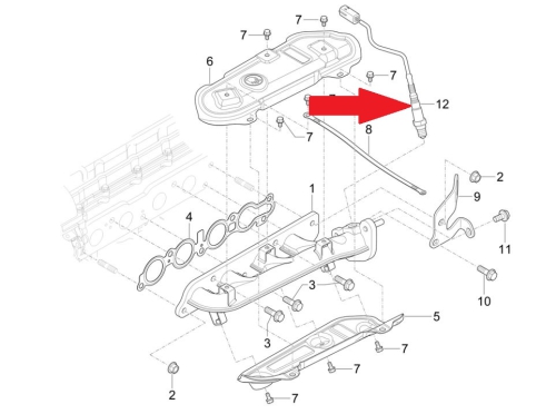 Oxygen sensor before and after catalytic converter