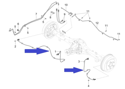 ABS sensor for front