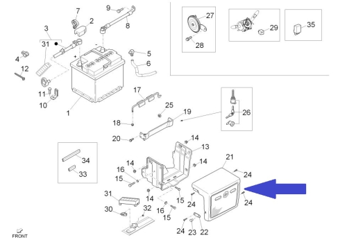 Battery box cover
