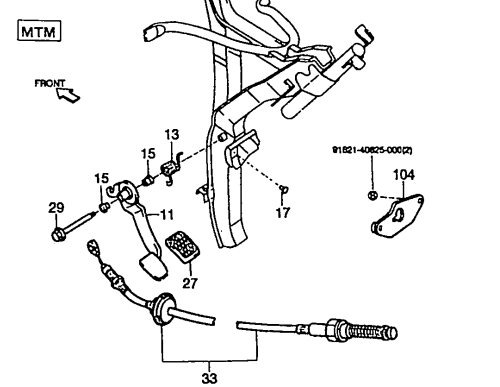 Clutch cable