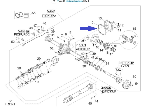 Gasket Rear Axle