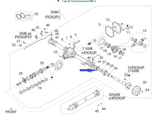 ABS ring for rear axle