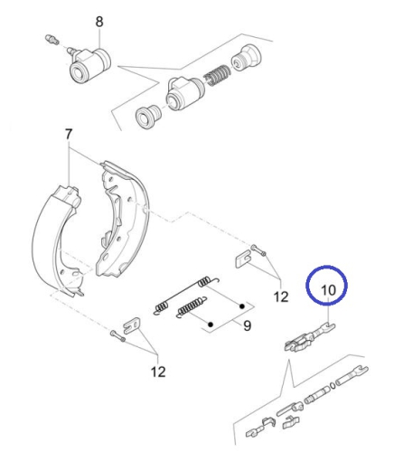 Rear brake adjuster