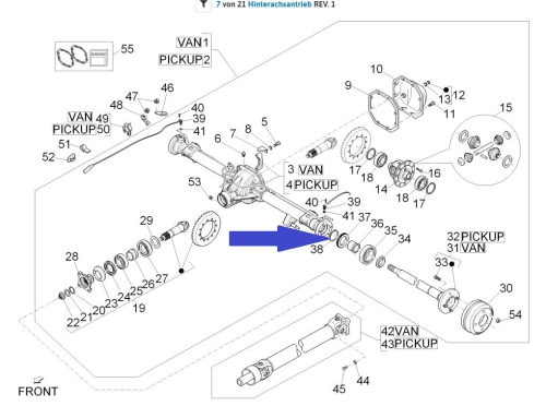 Simmerring for wheel bearing rear axle