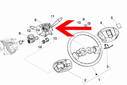 Combination switch for tipper, chassis and pickup