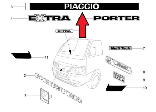 Lettering tailgate