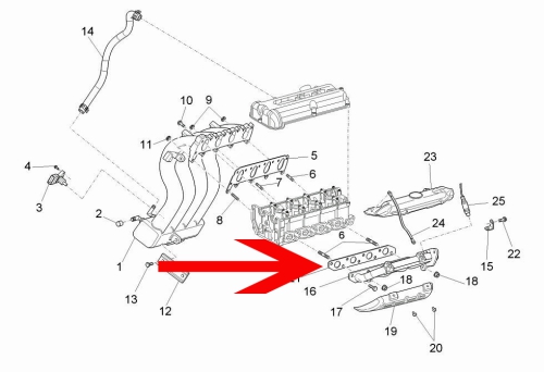 Exhaust manifold gasket