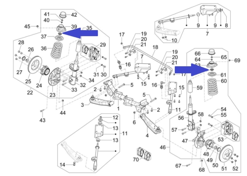 Bushing/plain bearing of spring