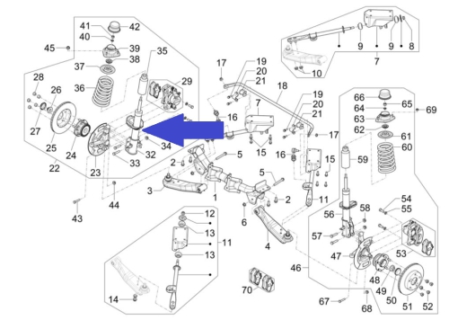 Shock absorber front right