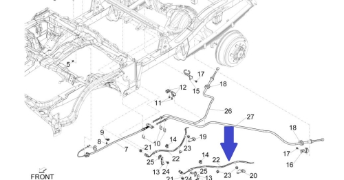 ABS sensor for rear