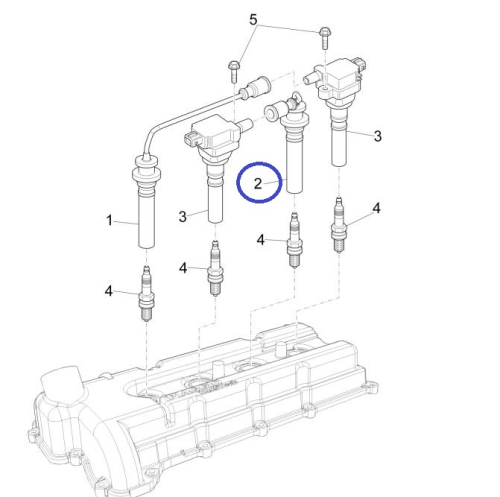 Spark plug connector 3 cylinders