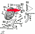 Wheel brake cylinder rear left to 01-1995