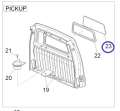 Rear window for  pick-up, tipper and chassis