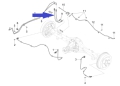 Brake hose rear
